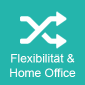 flexibles Gleitzeitmodell mit Homeoffice-Tagen 